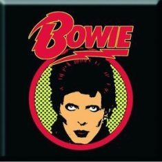 David Bowie - David Bowie -  Fridge Magnet: Flash Logo in the group CDON - Exporterade Artiklar_Manuellt / Merch_CDON_exporterade at Bengans Skivbutik AB (1129628)