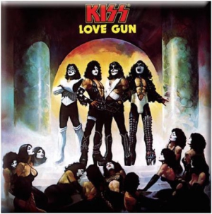 Kiss - Kiss - Fridge Magnet: Love Gun Album in the group MERCHANDISE / Magnet / Heavy Metal at Bengans Skivbutik AB (1129633)