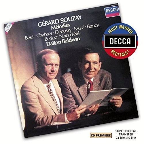 Souzay Gérard - Mélodies in the group CD / Klassiskt at Bengans Skivbutik AB (1133536)