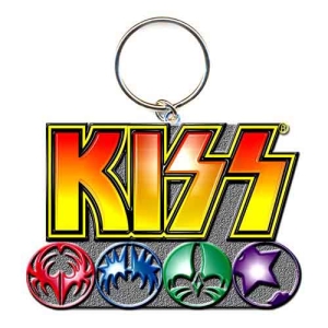 KISS - Standard Keychain: Logo & Icons in the group MERCHANDISE / Keyring / Heavy Metal at Bengans Skivbutik AB (115747)