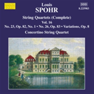Spohr - String Quartets Vol 16 in the group CD / Klassiskt at Bengans Skivbutik AB (1271359)