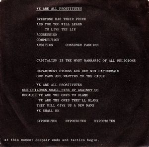 Pop Group - We Are All Prostitutes in the group VINYL / Rock at Bengans Skivbutik AB (1735148)