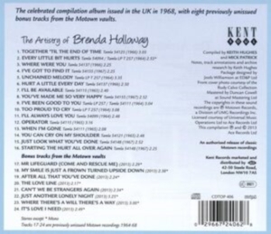 Holloway Brenda - Artistry Of Brenda Holloway With Bo in the group CD / Pop-Rock,RnB-Soul at Bengans Skivbutik AB (1811482)