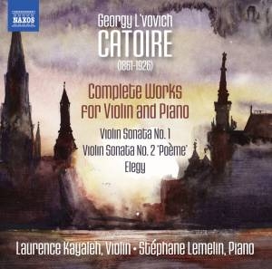 Catoire Georgy - Complete Works For Violin & Piano in the group Externt_Lager /  at Bengans Skivbutik AB (1967946)
