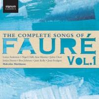 Fauré Gabriel - Complete Songs, Vol. 1 (The) in the group Externt_Lager /  at Bengans Skivbutik AB (1976439)