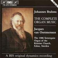 Brahms Johannes - Complete Organ Music in the group Externt_Lager /  at Bengans Skivbutik AB (2006648)
