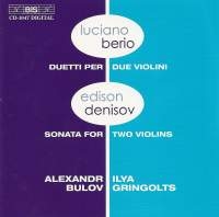 Berio/Denisov - Works For 2 Violins in the group Externt_Lager /  at Bengans Skivbutik AB (2006694)