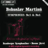 Martinu Bohuslav - Symphony 5/6 in the group Externt_Lager /  at Bengans Skivbutik AB (2006766)
