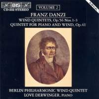Danzi Franz - Wind Quintets Op 56 Nos 1-3 in the group Externt_Lager /  at Bengans Skivbutik AB (2006879)