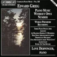 Grieg Edvard - Piano Music Without Op in the group CD / Klassiskt at Bengans Skivbutik AB (2007215)