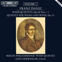 Danzi Franz - Wind Quintets Vol 3 in the group Externt_Lager /  at Bengans Skivbutik AB (2007363)