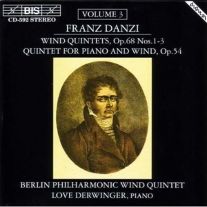 Danzi Franz - Wind Quintets Vol 3 in the group Externt_Lager /  at Bengans Skivbutik AB (2007363)