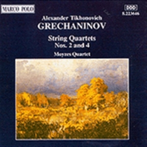 Grechaninov Alexandr Tikhonov - String Quartet Op70 Op124 in the group CD / Klassiskt at Bengans Skivbutik AB (2008750)