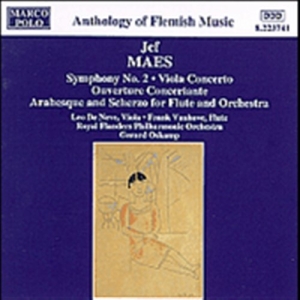 Maes Jef - Symphony 2 Vla Conc in the group CD / Klassiskt at Bengans Skivbutik AB (2008776)