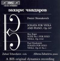 Shostakovich Dmitry - Son For Vla Piano/Reger in the group Externt_Lager /  at Bengans Skivbutik AB (2009211)