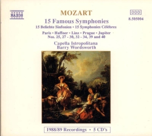 Mozart Wolfgang Amadeus - 15 Famous Symphonies in the group CD / Klassiskt at Bengans Skivbutik AB (2009396)