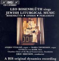 Rosenbluth Leo - Jewish Liturgical Music in the group Externt_Lager /  at Bengans Skivbutik AB (2010164)