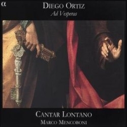 Ortiz/ Cantar Lantano Ensemble - Vespers By Diego Ortiz in the group Externt_Lager /  at Bengans Skivbutik AB (2010198)