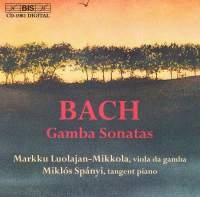 Bach Johann Sebastian - Viola Da Gamba Sonatas in the group Externt_Lager /  at Bengans Skivbutik AB (2010678)