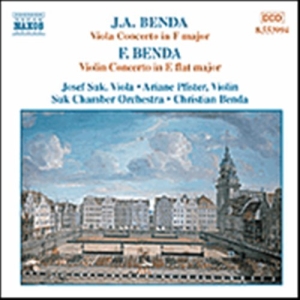 Benda J/Benda F - Viola & Violin Concertos in the group Externt_Lager /  at Bengans Skivbutik AB (2010885)