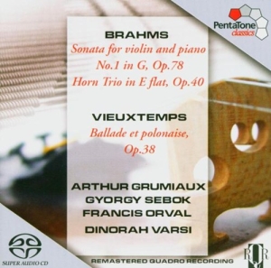 Brahms/Vieuxtemps - Sonate Für Violine Und Klavier in the group MUSIK / SACD / Övrigt at Bengans Skivbutik AB (2036413)