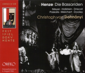 Henze H W - Bassariden (Die) in the group Externt_Lager / at Bengans Skivbutik AB (2042692)