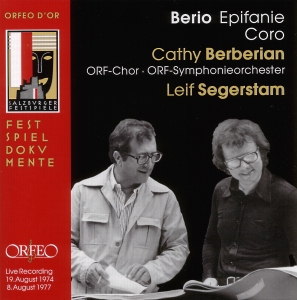 Berio Luciano - Epifanie / Coro in the group Externt_Lager /  at Bengans Skivbutik AB (2042711)