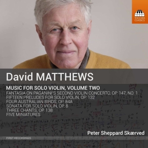 Matthews David - Music For Solo Violin, Vol. 2 in the group Externt_Lager /  at Bengans Skivbutik AB (2482678)