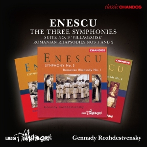 Bbc Philharmonic Orchestra Gennady - Enescu: The Three Symphonies (3 Cd) in the group Externt_Lager / at Bengans Skivbutik AB (2495080)