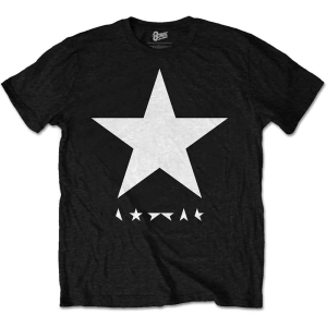 David Bowie - T-shirt Blackstar White Star on Black Mens TS i gruppen Minishops / David Bowie / David Bowie Merch hos Bengans Skivbutik AB (2626146r)