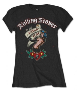 R: Rolling Stones Miss You Black Ladies T Shirt: M -  T-shirt M (M) in the group OTHER / BW-T-shirts at Bengans Skivbutik AB (2628362)