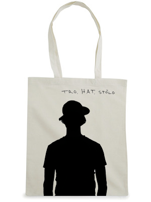 Timo Räisänen - Tro, Hat, Stöld Tygpåse (Fairtrade / Organic Textile) 2sidigt tryck in the group Minishops / Timo Räisänen at Bengans Skivbutik AB (2647574)