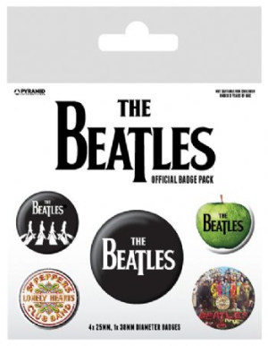 The Beatles - The Beatles (White) Badge Pack Pin in the group MERCHANDISE / Pin-Button Badge / Pop-Rock at Bengans Skivbutik AB (2988072)