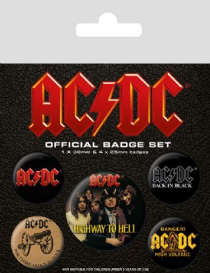 AC/DC - AC/DC Badge Pack Pin (Logo) in the group OUR PICKS / Recommended Merch at Bengans Skivbutik AB (2988081)