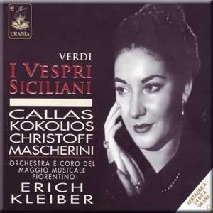 Callas/ Christoff/ Mascherini/ Kleiber - Verdi: I Vespri Siciliani in the group CD / Pop at Bengans Skivbutik AB (3042729)