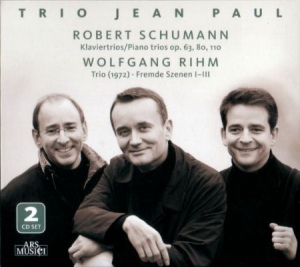 Trio Jean Paul - Schumann/Rihm: Klaviertrios in the group CD / Pop at Bengans Skivbutik AB (3042938)