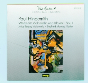 Hindemith Paul - Works For Cello And Piano, Vol. 1 in the group Externt_Lager /  at Bengans Skivbutik AB (3311250)