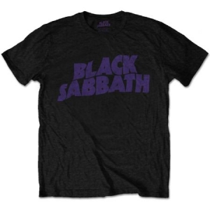 Black Sabbath -  Men's Tee: Wavy Logo Vintage (XL) in the group OTHER / Merch T-shirts / T-shirt Kampanj at Bengans Skivbutik AB (3351384)