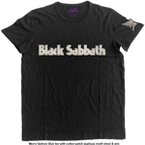 Black Sabbath - T-shirt Logo & Daemon (Applique Motifs) (M) i gruppen ÖVRIGT / Merch CDON 2306 hos Bengans Skivbutik AB (3368827)
