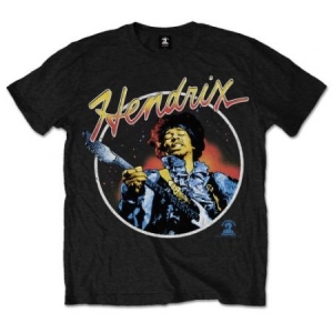 Jimi Hendrix - Jimi Hendrix Script Circle T-shirt L in the group OTHER / MK Test 6 at Bengans Skivbutik AB (3377721)