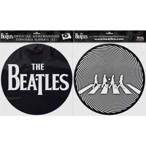 The Beatles - Drop T Logo & Crossing Silhouette Slipma in the group OTHER / Merch Slipmats at Bengans Skivbutik AB (3407066)