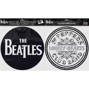 The Beatles - Drop T Logo & Sgt Pepper Drum Slipmat Pa in the group OTHER / Merch Various at Bengans Skivbutik AB (3407111)