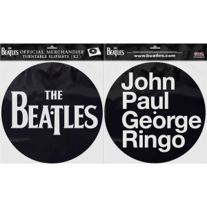 The Beatles - Drop T Logo & Jpgr Slipmat Pair in the group OTHER / Merch Popular at Bengans Skivbutik AB (3407114)