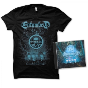 Entombed - Clandestine - Live (Cd+Tst) - Xl in the group CD / Hårdrock,Svensk Musik at Bengans Skivbutik AB (3522726)