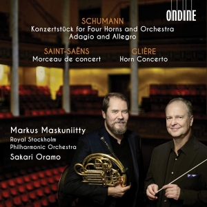 Schumann Robert Saint-Saëns Cami - Konzertstück For Four Horns And Orc in the group CD / New releases / Classical at Bengans Skivbutik AB (3552115)