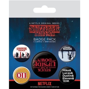 Stranger Things - Stranger Things (Upside Down) Badge Pack in the group MERCHANDISE / Pin-Button Badge / TV series at Bengans Skivbutik AB (3587740)
