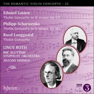 Lassen Eduard Scharwenka Philipp - Romantic Violin Concerto, Vol. 22 in the group CD at Bengans Skivbutik AB (3602765)
