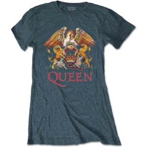 Queen - Queen Ladies Tee: Classic Crest in the group OTHER / BW-T-shirts at Bengans Skivbutik AB (3619723)