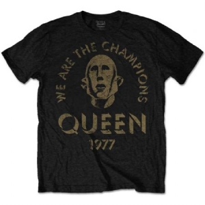 Queen - Queen Men's Tee: We Are The Champions in the group Minishops / Queen at Bengans Skivbutik AB (3619744)