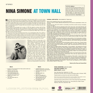 Nina Simone - At Town Hall in the group OUR PICKS / Weekly Releases / Week 11 / VINYL W.11 / JAZZ / BLUES at Bengans Skivbutik AB (3630870)